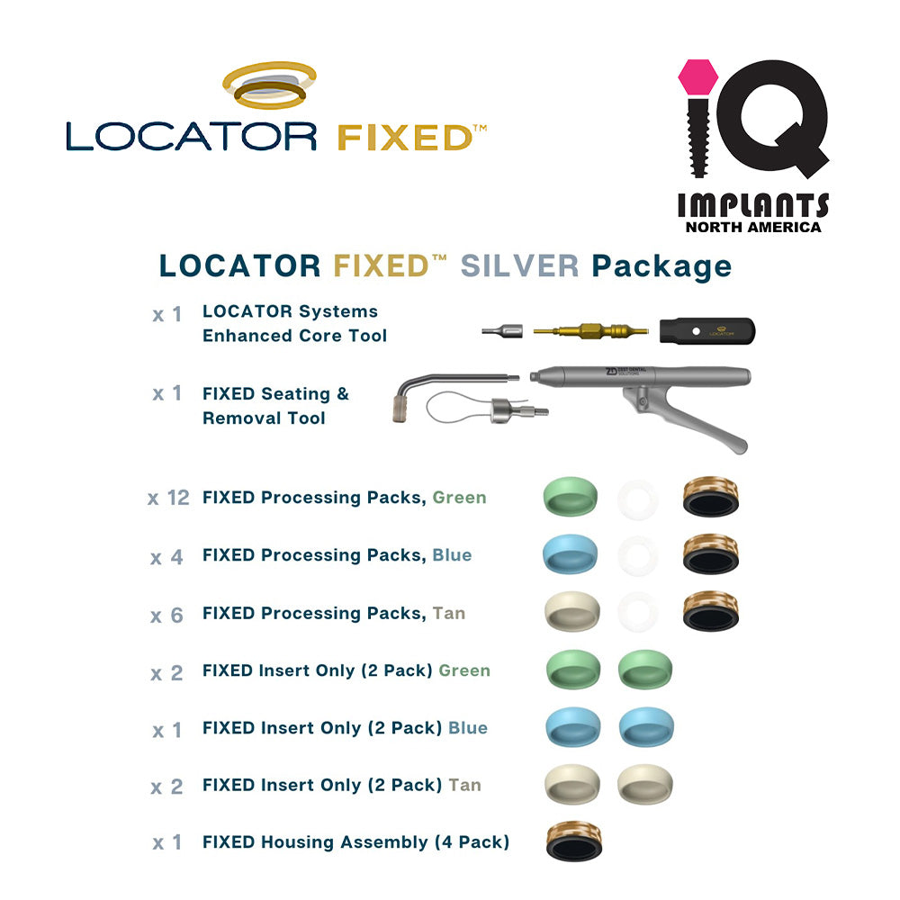 LOCATOR FIXED Silver STARTER Package (5 Arches)