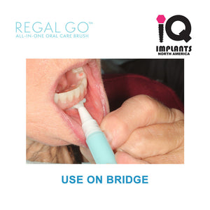 Zest REGAL GO Toothbrush & Toothpaste Combo Pen for Dentures+Crown+Braces 4ml (2x4pk)