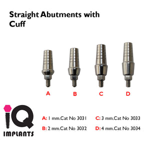 Straight Shoulder Abutment (4 available cuff sizes)