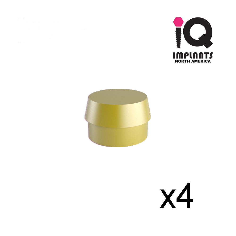 Ball Normal 2.5mm Retentive Caps Xtra-Resilient, Gold 1.10lbs / 500gr (4 pack)