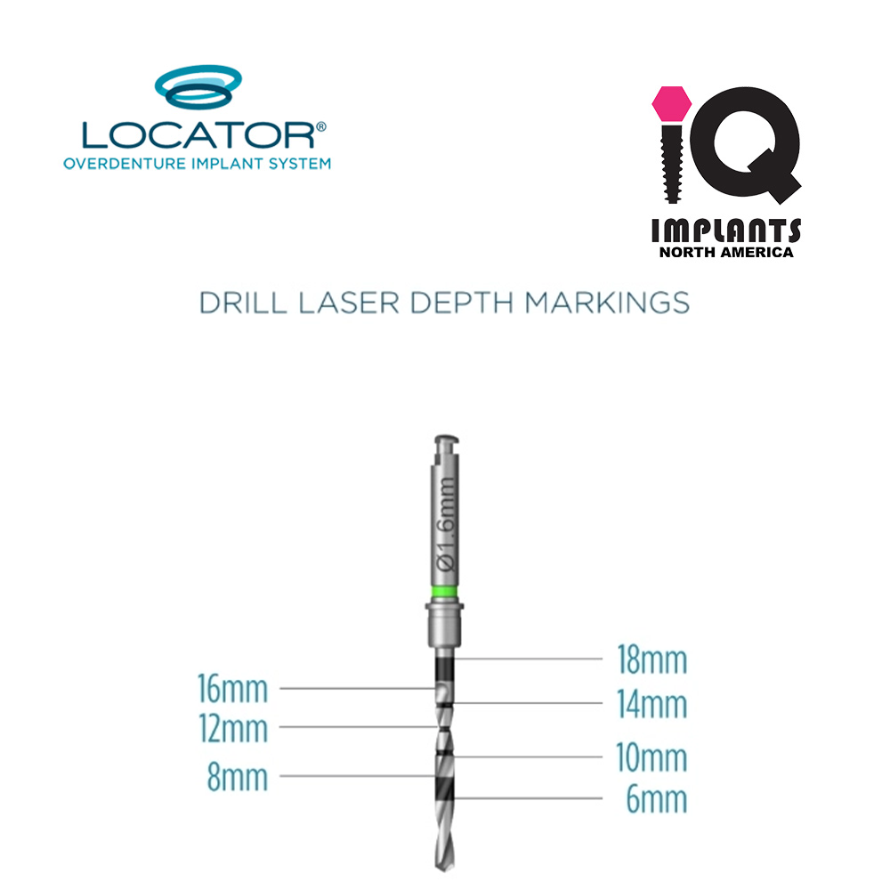 Locator Implant Drill, 1.6mm