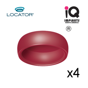 Locator Male Replacement Caps Extended Range, Red 0.5-1.5 lbs  (4-Pack)