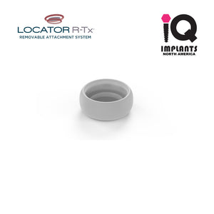 Zest LOCATOR R-Tx® Retention Insert Cap, Zero Retention, Gray (4 Pack)