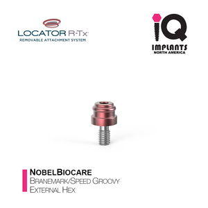 LOCATOR R-Tx Nobel Biocare Branemark/Speed Groovy External Hex Anchor