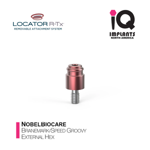 LOCATOR R-Tx Nobel Biocare Branemark/Speed Groovy External Hex Anchor