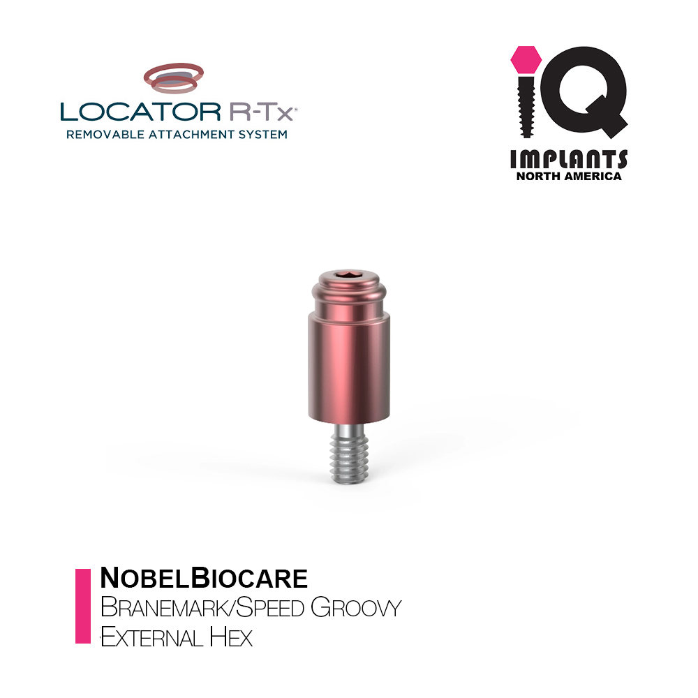 LOCATOR R-Tx Nobel Biocare Branemark/Speed Groovy External Hex Anchor