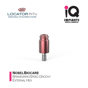 LOCATOR R-Tx Nobel Biocare Branemark/Speed Groovy External Hex Anchor