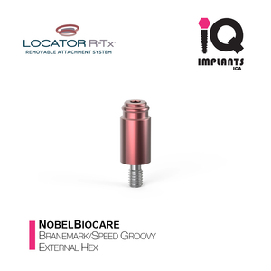 LOCATOR R-Tx Nobel Biocare Branemark/Speed Groovy External Hex Anchor