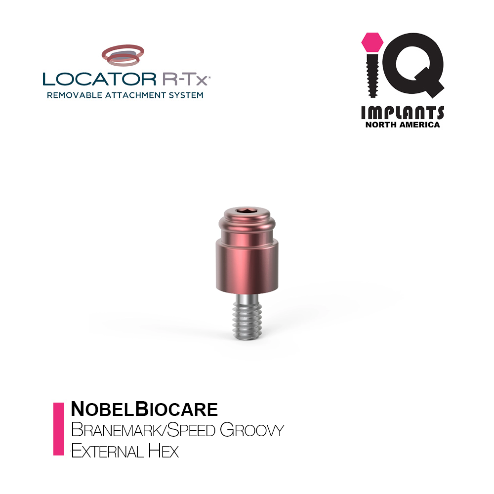 LOCATOR R-Tx Nobel Biocare Branemark/Speed Groovy External Hex Anchor