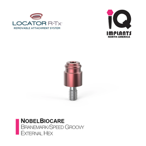 LOCATOR R-Tx Nobel Biocare Branemark/Speed Groovy External Hex Anchor