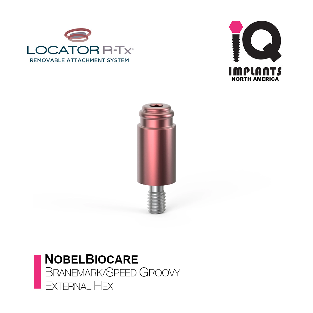 LOCATOR R-Tx Nobel Biocare Branemark/Speed Groovy External Hex Anchor