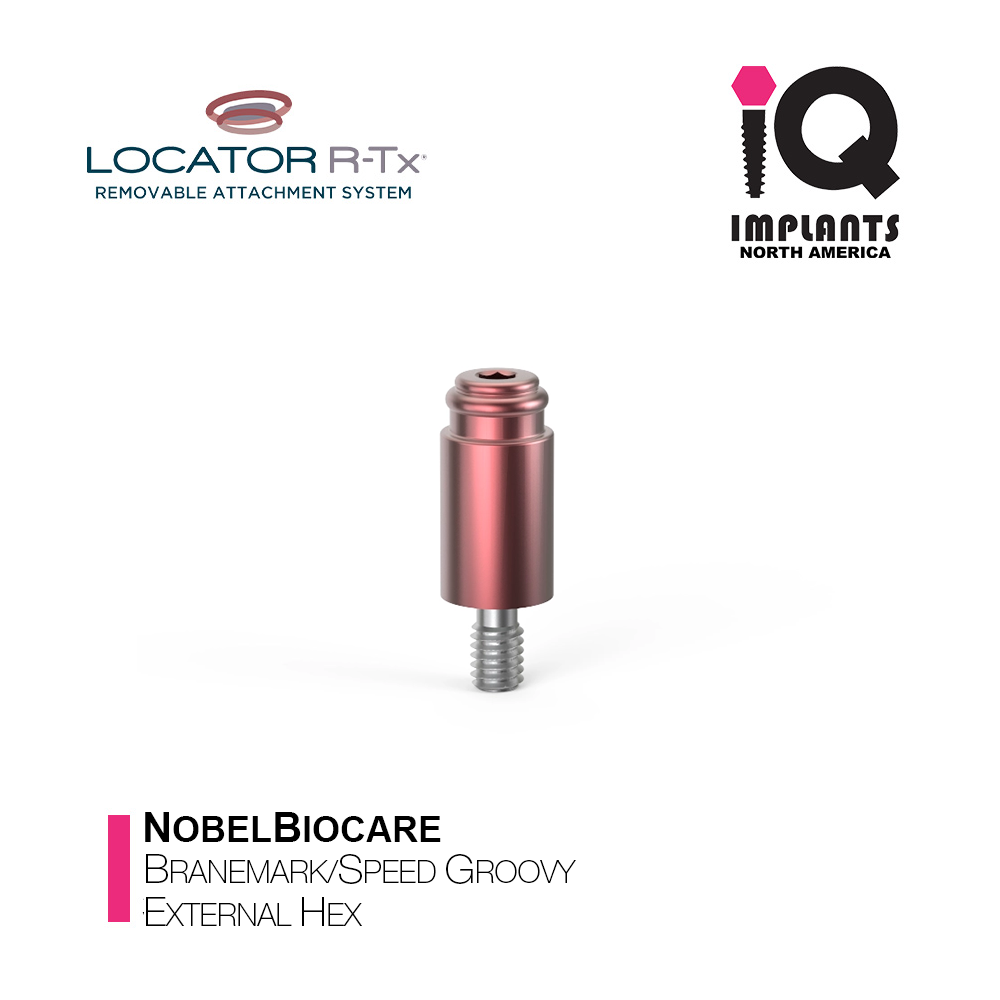 LOCATOR R-Tx Nobel Biocare Branemark/Speed Groovy External Hex Anchor