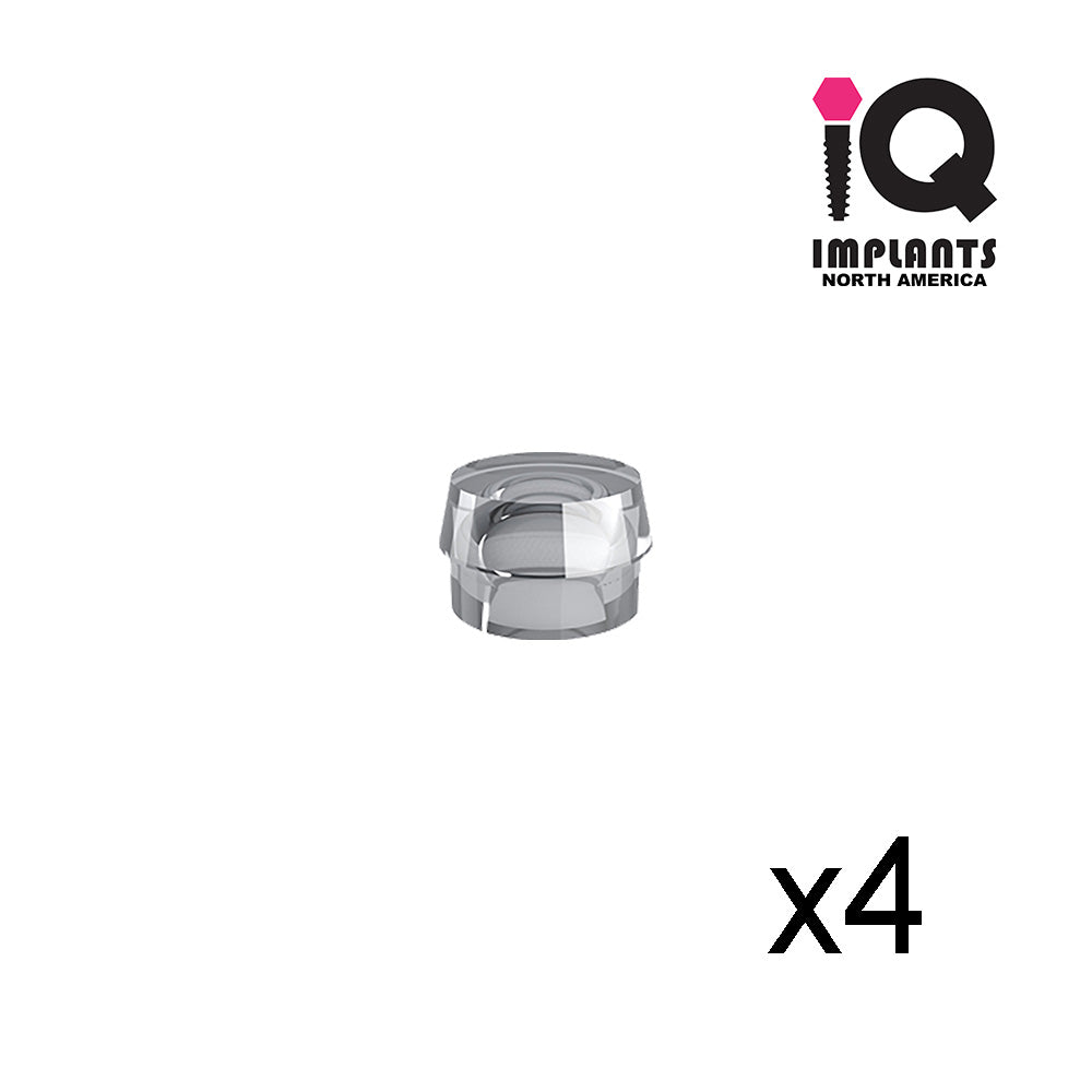 Ball Micro 1.8mm Retentive Caps Standard, Clear 2.43lbs / 1100gr (4Pk)