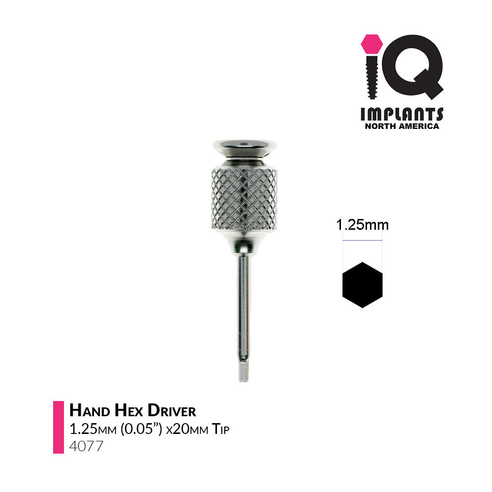 Hand Hex Driver,  1.25mm x 20mm