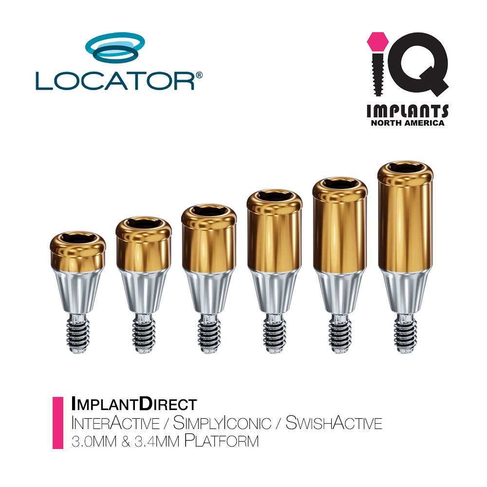 LOCATOR Implant Direct® InterActive / SwishActive Conical / Simply Iconic