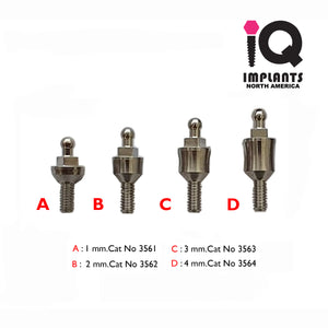 O-Ring Micro Ball Abutment 1.8mm System, SP