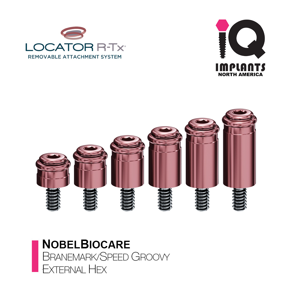 LOCATOR R-Tx Nobel Biocare Branemark/Speed Groovy External Hex Anchor