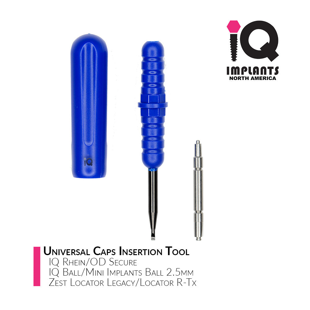 Universal Retention Caps Insertion/Extraction Tool for 2.5mm Balls/Locators/Equators/OD Secure