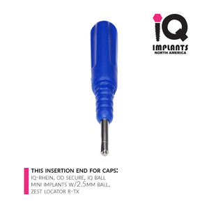 Universal Retention Caps Insertion/Extraction Tool for 2.5mm Balls/Locators/Equators/OD Secure