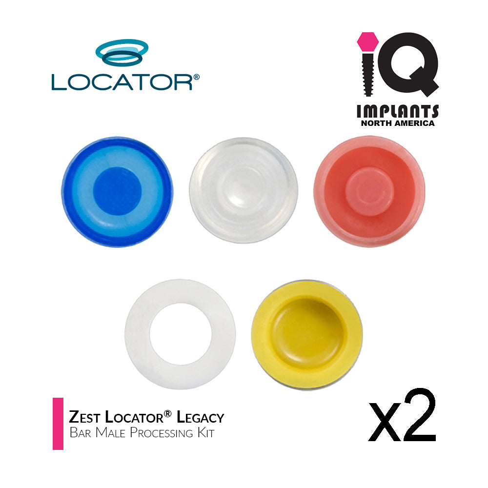 Locator Processing LOCATOR® Bar Male Processing Package, 2 Pack - IQ IMPLANTS USA
