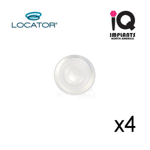 LOCATOR® Retention Insert Cap, Standard, Clear 5.0 lbs (4 Pack)