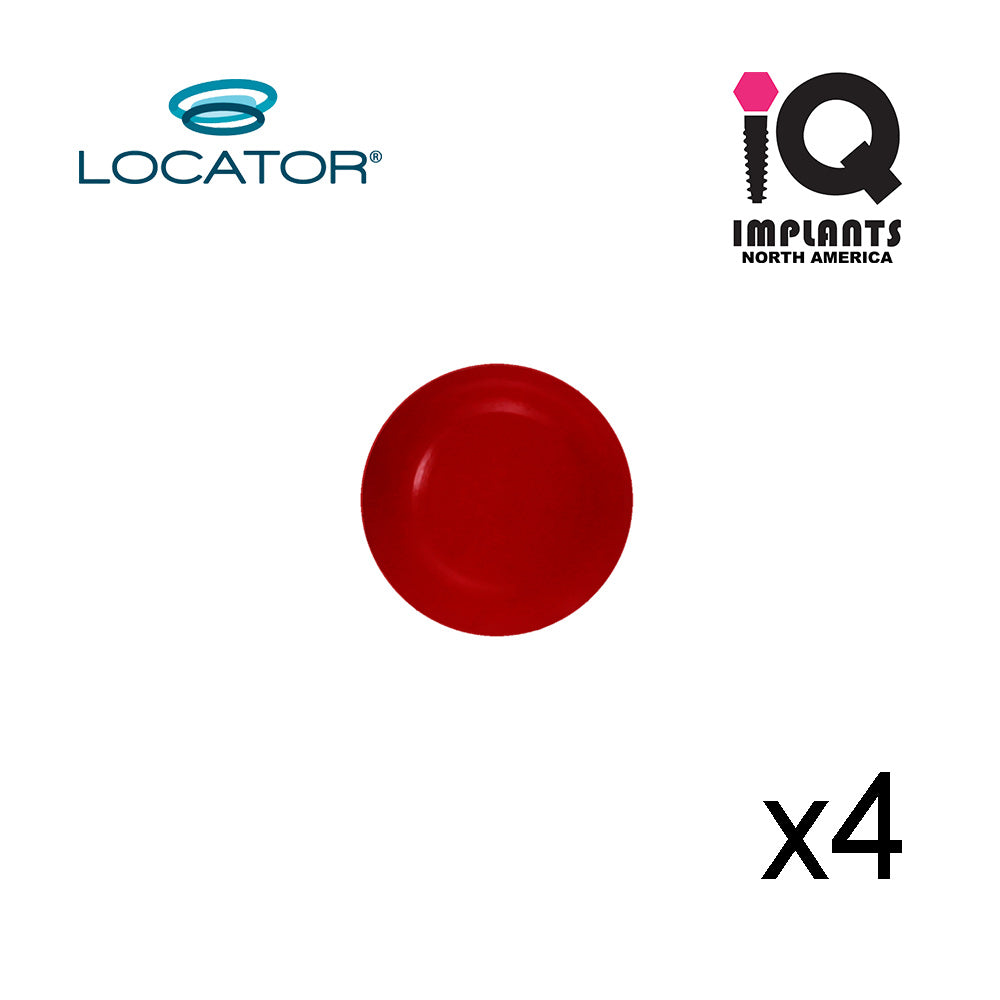 Locator Male Replacement Caps Extended Range, Red 0.5-1.5 lbs  (4-Pack)