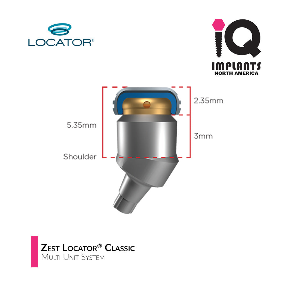 LOCATOR® Classic Attachment System for Multi-Unit Abutments, 2-Pack