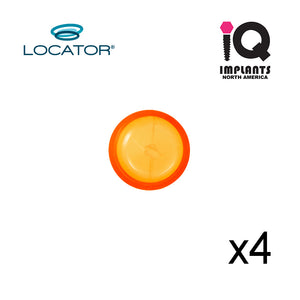 Locator Male Replacement Caps Extended Range, Orange 2.0 lbs  (4-Pack)