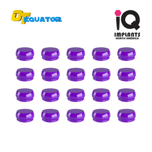 IQ EQUATOR Retentive Caps Strong, Violet 2.7kg/5.9lbs (20-Pack)