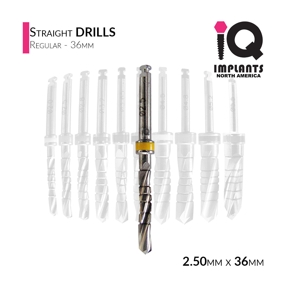 Straight Drill Regular, 2.50mmD x 36mmL