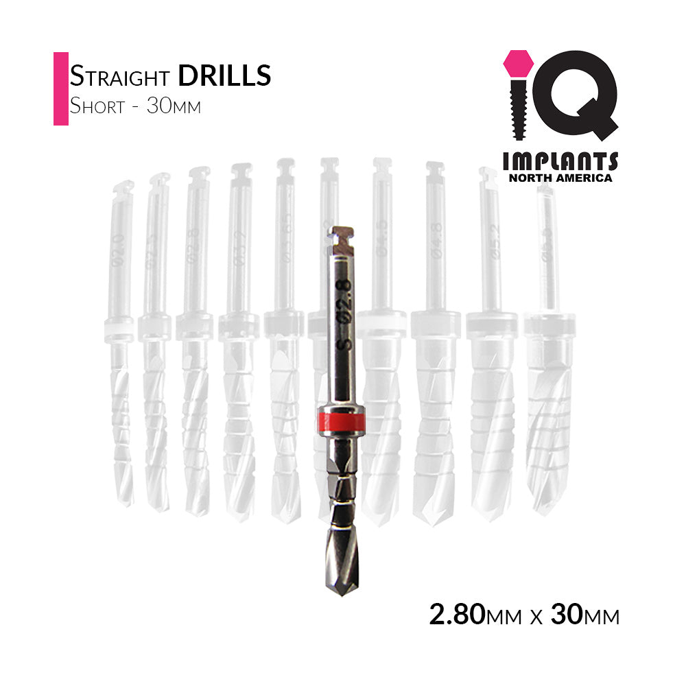 Straight Drill Short, 2.80mmD x 30mmL