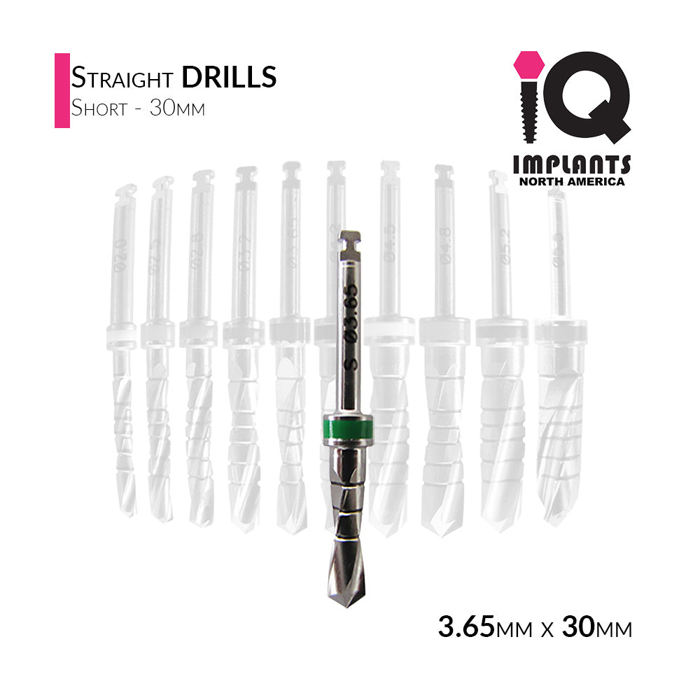 Straight Drill Short, 3.65mmD x 30mmL