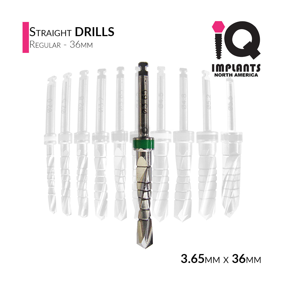 Straight Drill Regular, 3.65mmD x 36mmL