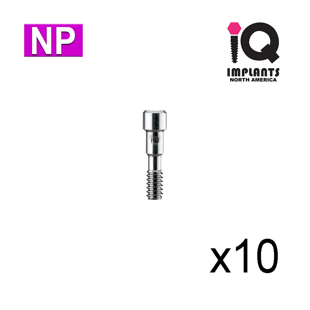 Titanium Fixation Screw for Abutments, Narrow Platform, (10 Pk) NP