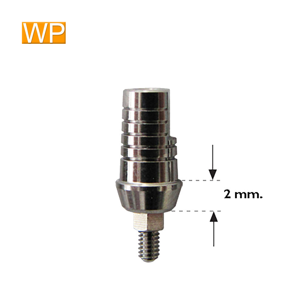 Straight Shoulder Abutment for Wide 4.5mm Platform, 2mm WP