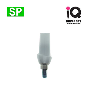 Zirconia Abutment on Ti-Base, Straight Anatomic 2mm Shoulder SP