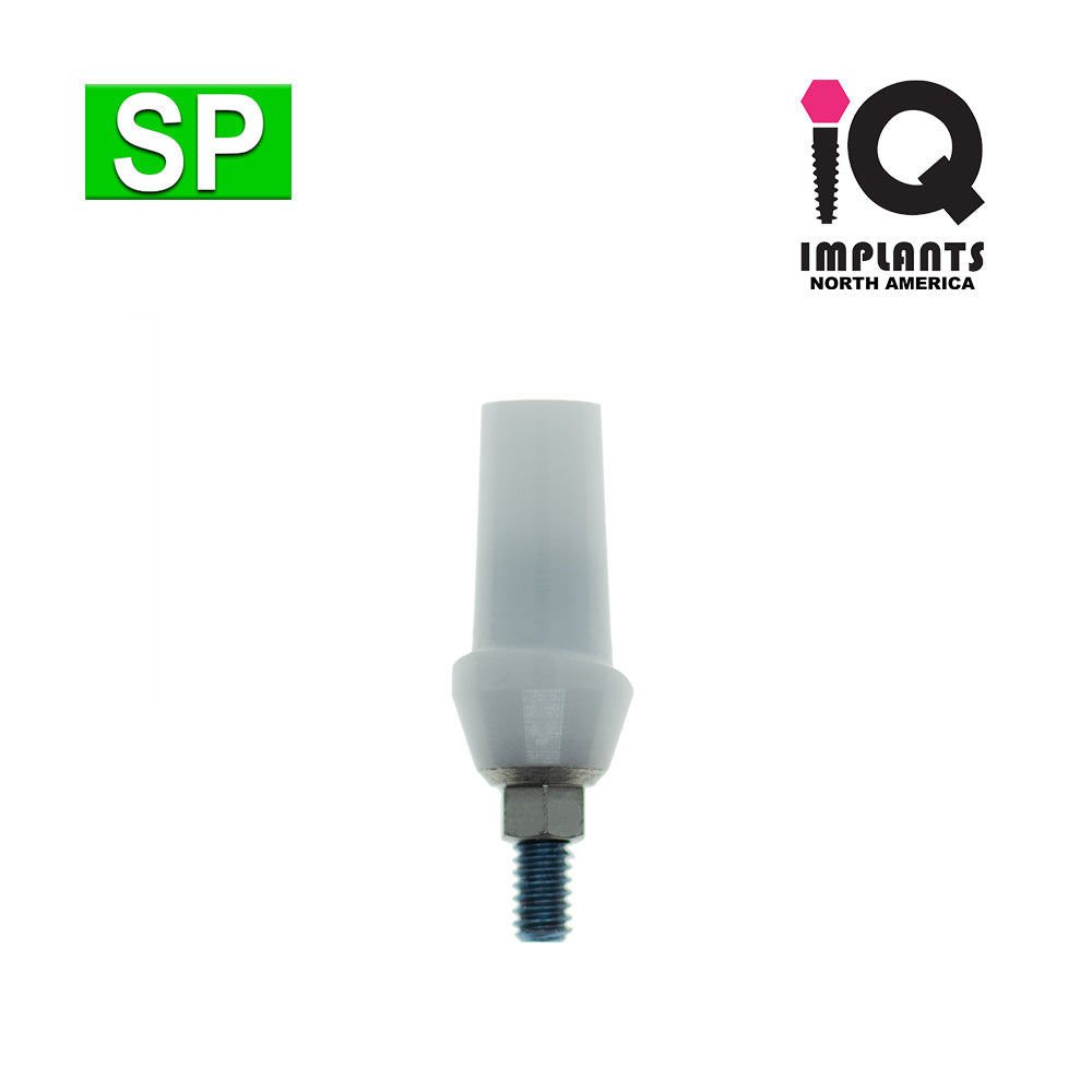 Zirconia Abutment on Ti-Base, Straight Anatomic 3mm Shoulder SP