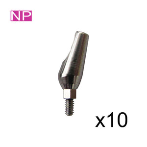SPECIAL:  10 of 15° Angled Titanium Abutments for Narrow 3.0mm Platform