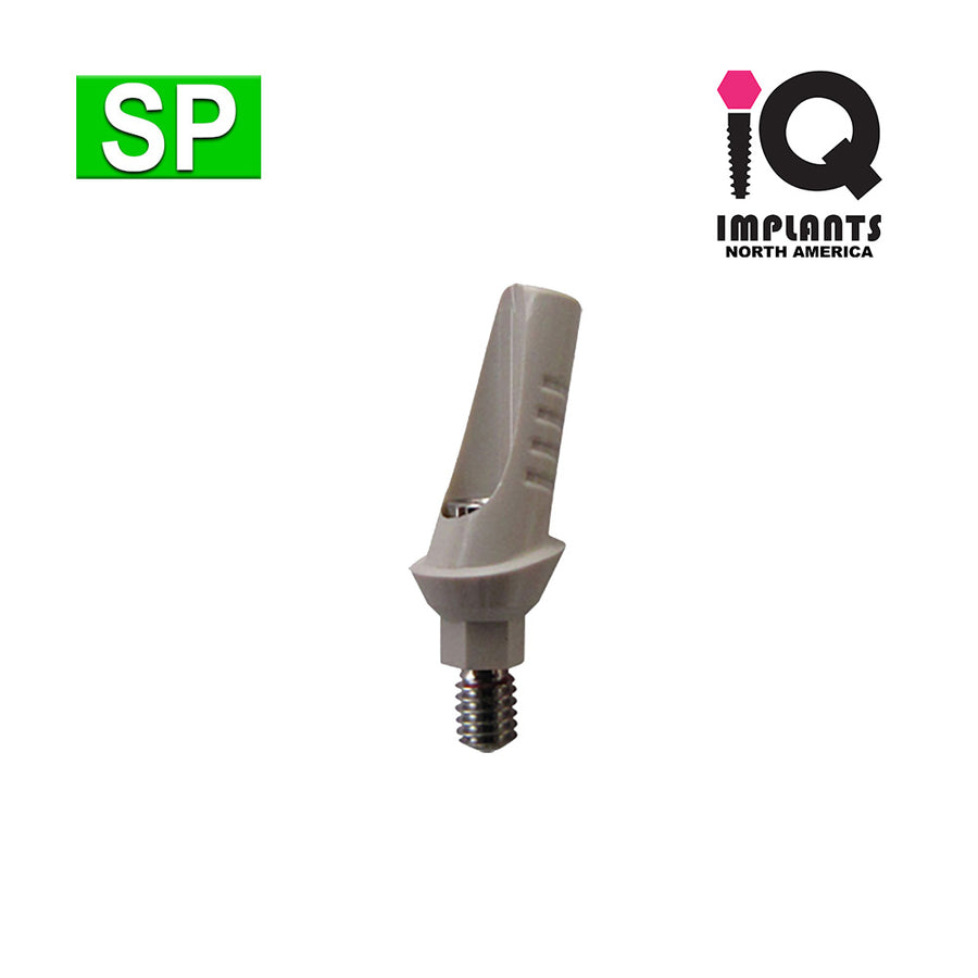 Temporary PEEK Abutment, 15º Angled 3-Heights SP, (10 Pack)