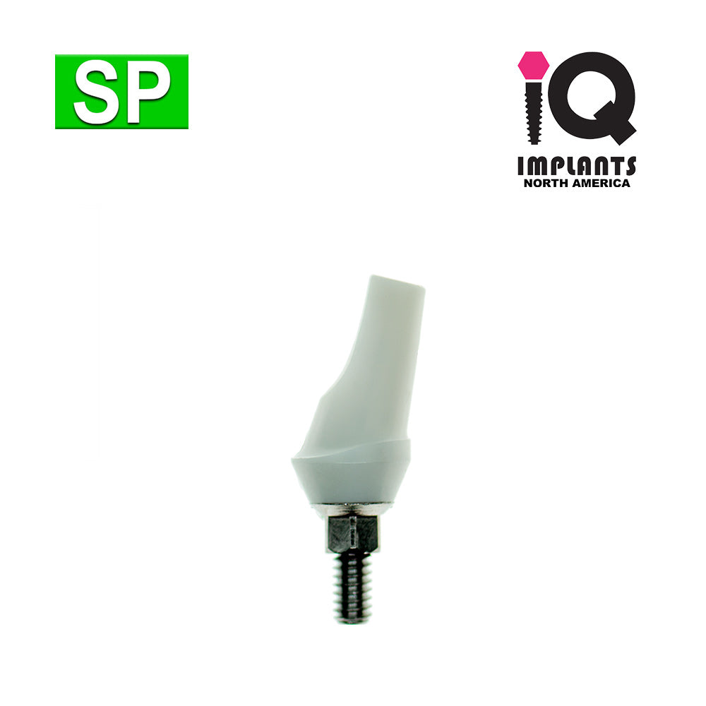 Zirconia Abutment on Ti-Base, Angled 15º Anatomic 2mm Shoulder SP