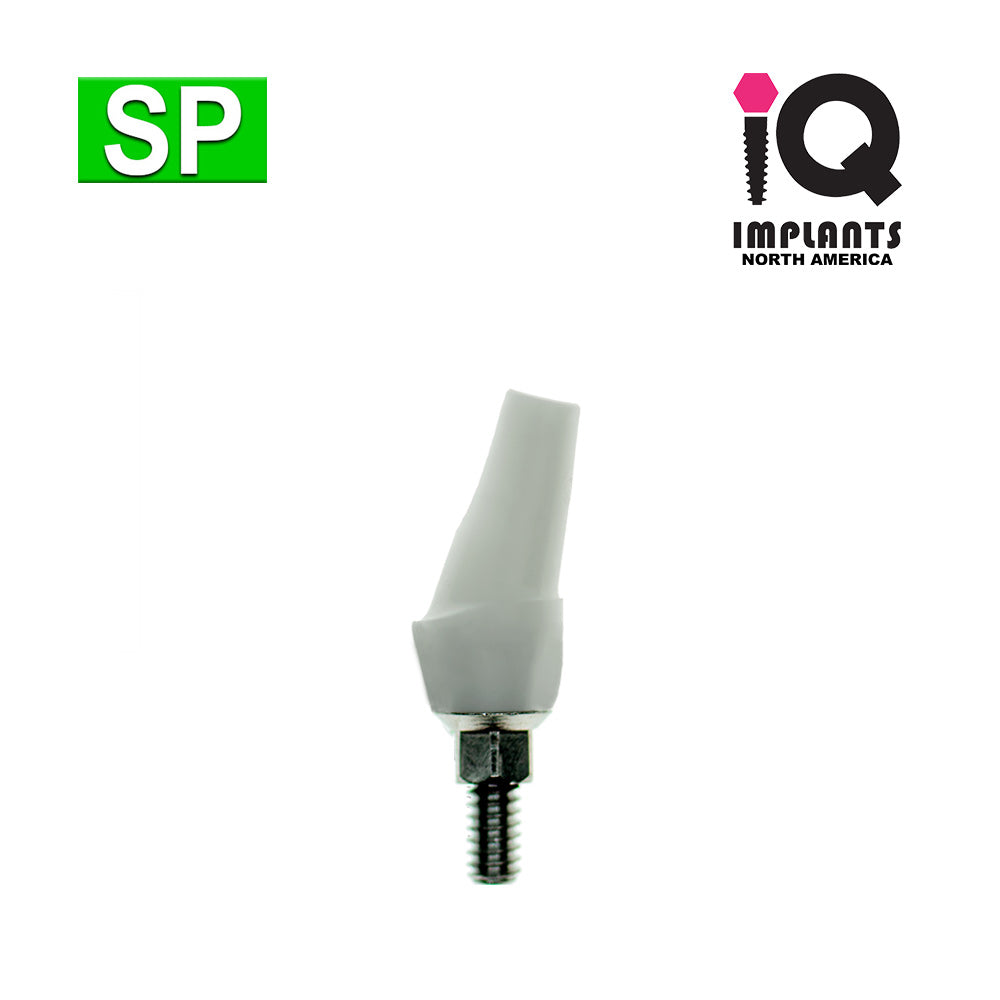 Zirconia Abutment on Ti-Base, Angled 15º Anatomic 3mm Shoulder SP