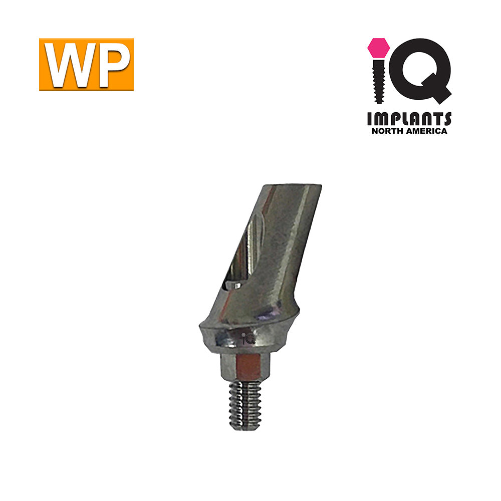 Angled Anatomic Shouldered Abutment, 25° 1mm Cuff WP