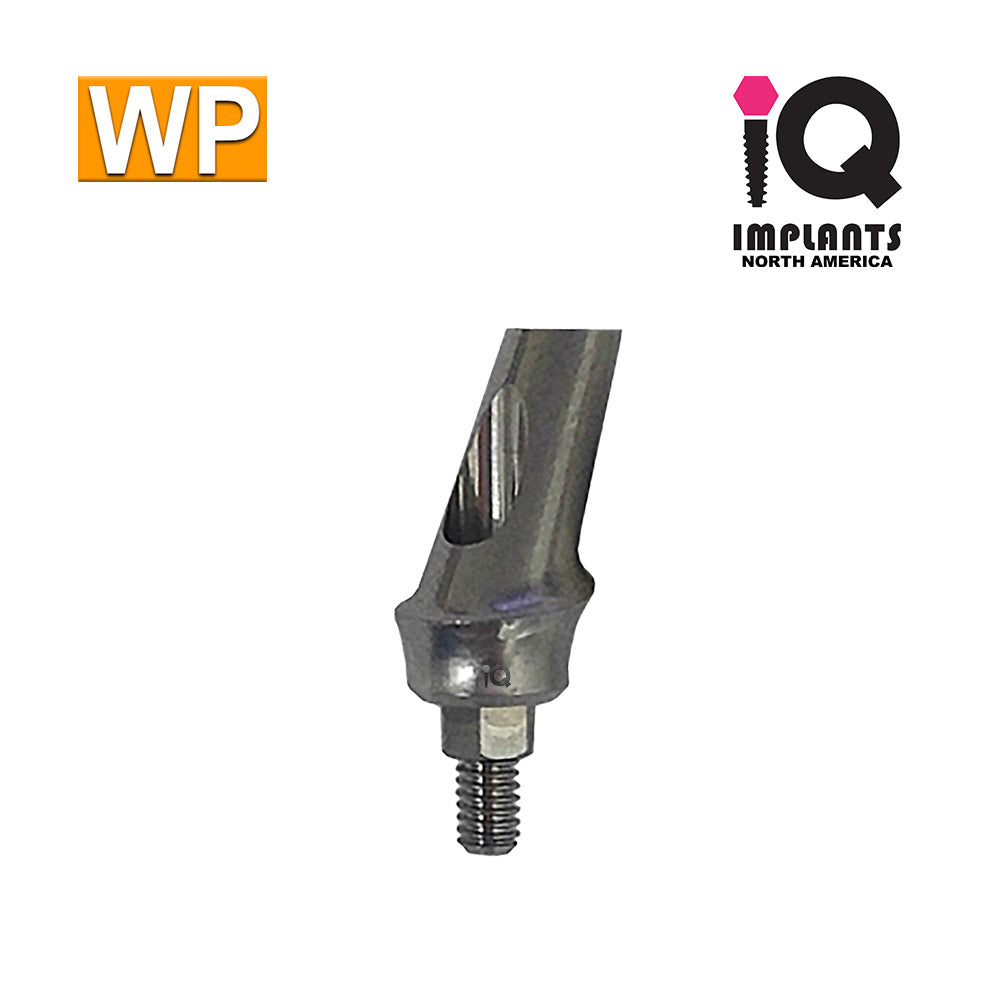 Angled Anatomic Shouldered Abutment, 25° 2mm Cuff WP