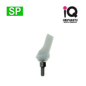 Zirconia Abutment on Ti-Base, Angled 25º Anatomic 1mm Shoulder SP