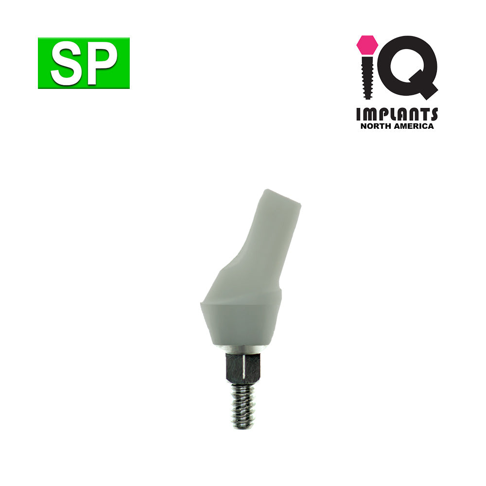 Zirconia Abutment on Ti-Base, Angled 25º Anatomic 3mm Shoulder SP