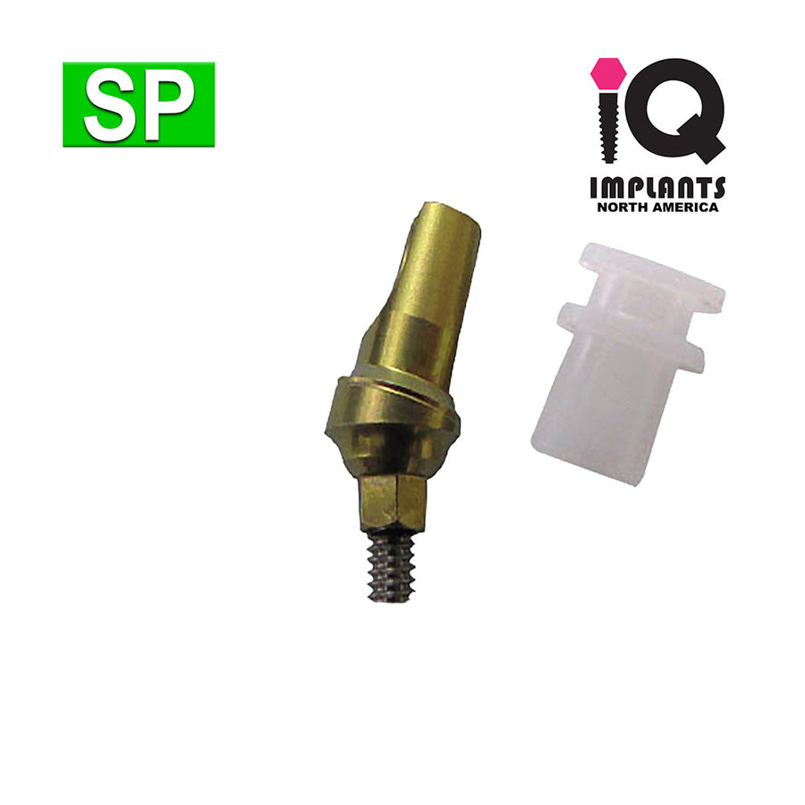 Snap-On Abutment, 15º Angled 1mm Shoulder with Transfer SP