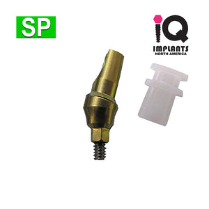 Snap-On Abutment, 15º Angled 2mm Shoulder with Transfer SP