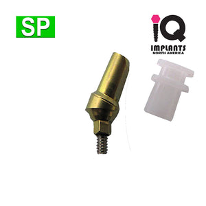 Snap-On Abutment, 25º Angled 1mm Shoulder with Transfer SP