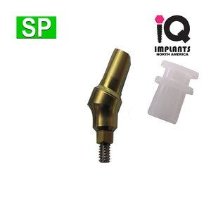 Snap-On Abutment, 25º Angled 3mm Shoulder with Transfer SP