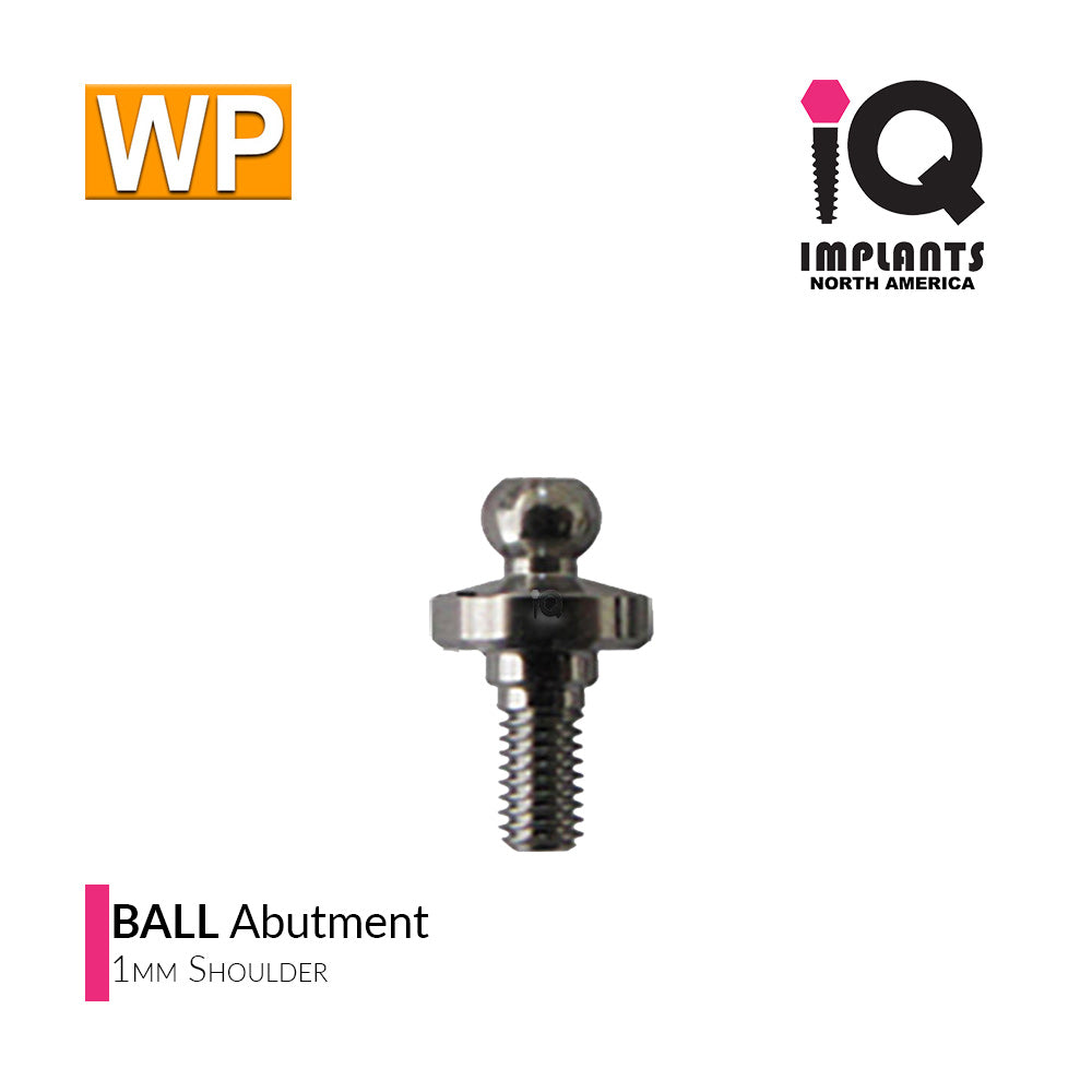 Ball Abutment, 1mm WP